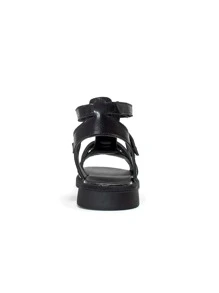 Girls Open Toe Sequin Decor Glitter Princess Gladiator Sandals Ngoài trời - màu đen - Xem 4