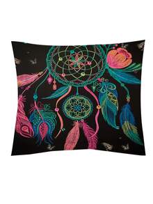 3pcs/set Dreamcatcher Pattern Duvet Cover Set(1 Duvet Cover & 2 Pillowcase), Modern Polyester Bedding Set For All Season - Multicolor - View 5