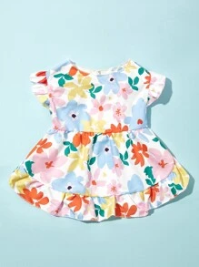 PETSIN 1pc Flower Print Pet Dress For Cat And Dog For Summer