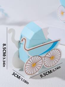2入組藍色嬰兒車造型禮盒 - 彩色 - 查看 6
