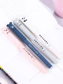 可愛動物造型可消除中性筆適用於學習辦公室寫作