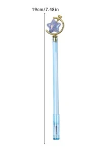 4 piezas Pluma de gel con diseño de estrella al azar - Multicolor - Ver 4