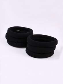 50pcs Solid Hair Tie - Black - View 3