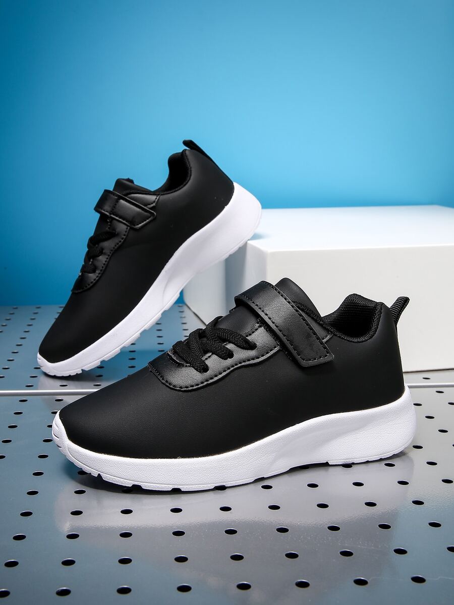 Sporty Running Shoes For Boys, Hookandloop Fastener Strap Sneakers