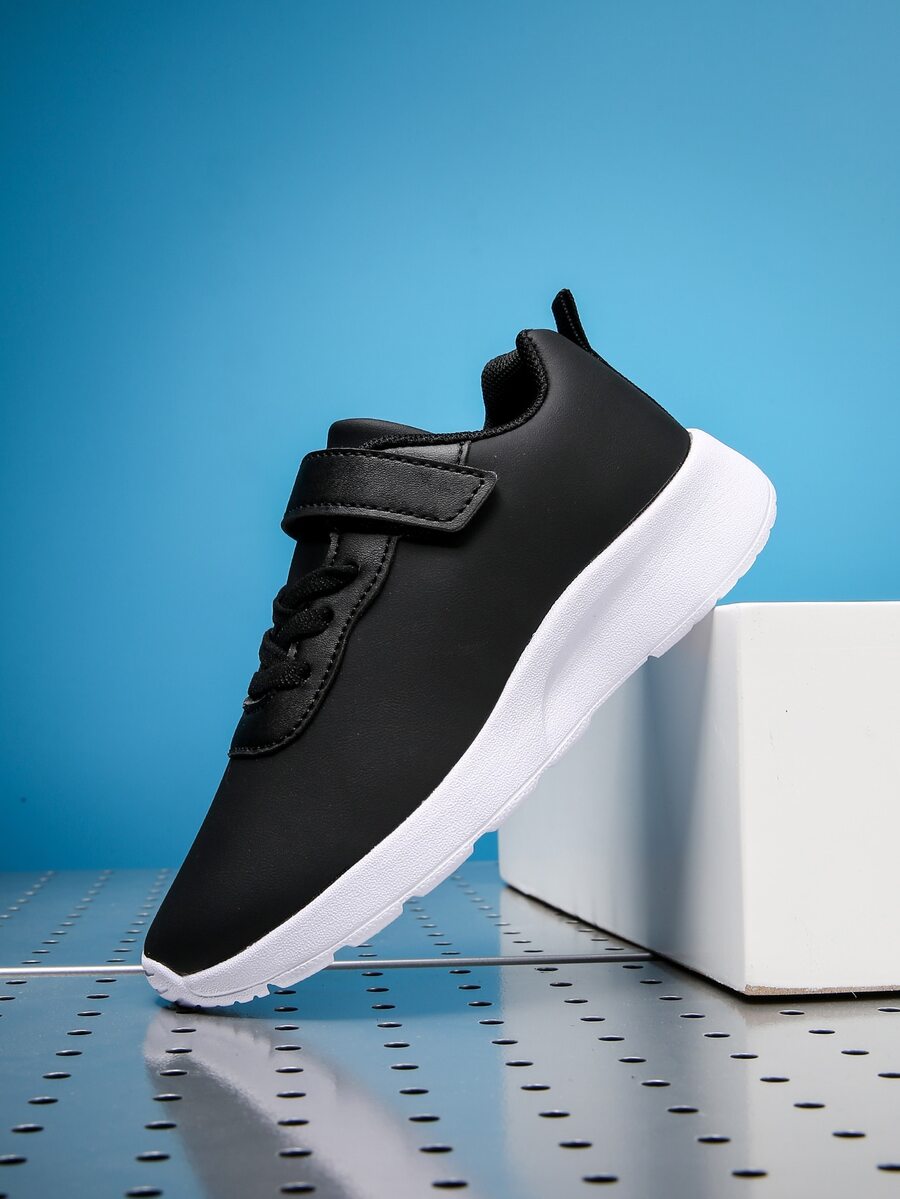 Sporty Running Shoes For Boys, Hookandloop Fastener Strap Sneakers