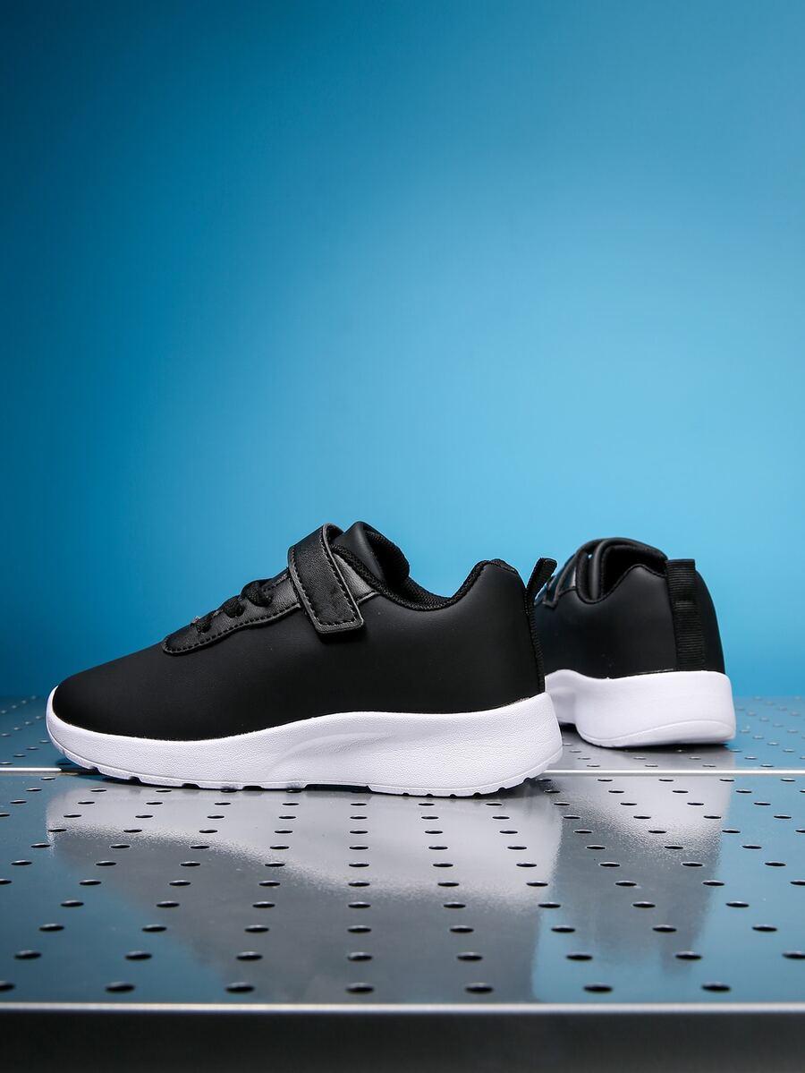 Sporty Running Shoes For Boys, Hookandloop Fastener Strap Sneakers