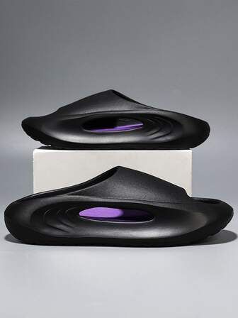 時尚拖鞋適用於男士剪裁設計單帶拖鞋