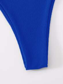 Swim Basics Women Bikini Bottoms Plain - Royal Blue - View 6