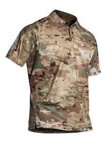 Áo thun có cổ Nam Nút Ngụy trang Giải trí - Nhiều màu - Xem 4