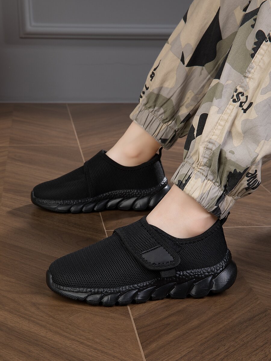 Boys Hookandloop Fastener Strap Sneakers, Sporty Outdoor Fabric