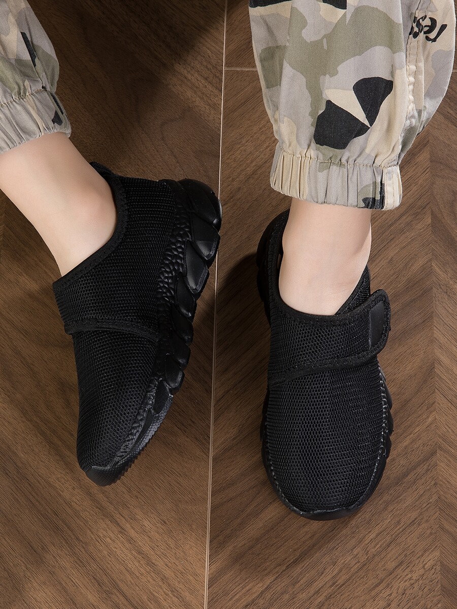 Boys Hookandloop Fastener Strap Sneakers, Sporty Outdoor Fabric