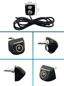 Camera chiếu hậu ô tô AHD 1920x1080P phổ thông, ống kính mắt cá góc rộng 180 độ, camera lùi chống nước Full HD có tầm nhìn ban đêm - màu đen - Xem 11