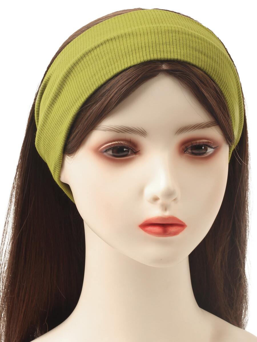 1 dây buộc tóc phong cách giản dị cho nữ - màu xanh lá - Xem 1