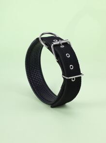 1入組可調節寵物項圈 - 黑色 - 查看 2