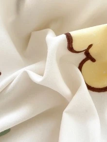 4pcs/set Cartoon Animal Pattern Duvet Cover Set (1pc Comforter Cover, 2pcs Pillowcase, 1pc Flat Sheet), Cute Polyester Bedding Set For Home - Multicolor - View 8