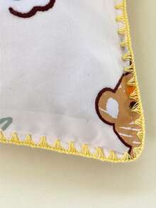 4pcs/set Cartoon Animal Pattern Duvet Cover Set (1pc Comforter Cover, 2pcs Pillowcase, 1pc Flat Sheet), Cute Polyester Bedding Set For Home - Multicolor - View 9