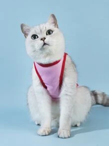 PETSIN 1入組鳳梨印花寵物背心適用於貓和狗狗適合夏天 - 彩色 - 查看 4