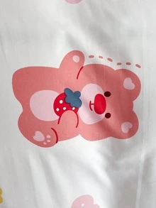 4pcs/set Floral Pattern Duvet Cover Set Without Filler, Modern Polyester Breathable Duvet Cover Set (1pc Comforter Cover, 2pcs Pillowcase & 1pc Flat Sheet), For Home - Multicolor - View 4