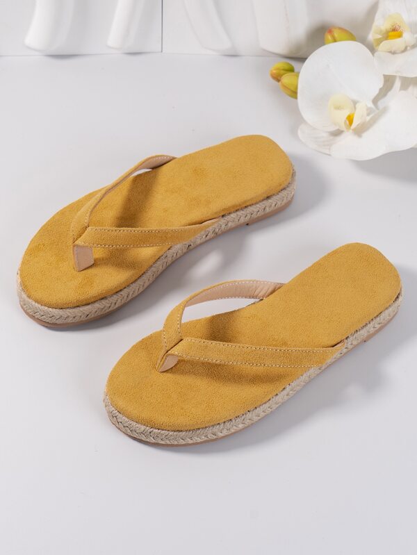 Girls Minimalist Slippers, Fabric Fashion Slippers