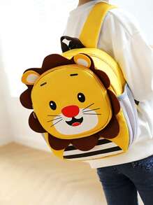 Niños Mochila clásica con estampado de dibujos animados para escuela - Multicolor - Ver 2