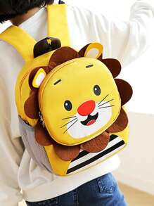 Niños Mochila clásica con estampado de dibujos animados para escuela - Multicolor - Ver 3