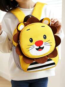 Niños Mochila clásica con estampado de dibujos animados para escuela - Multicolor - Ver 4