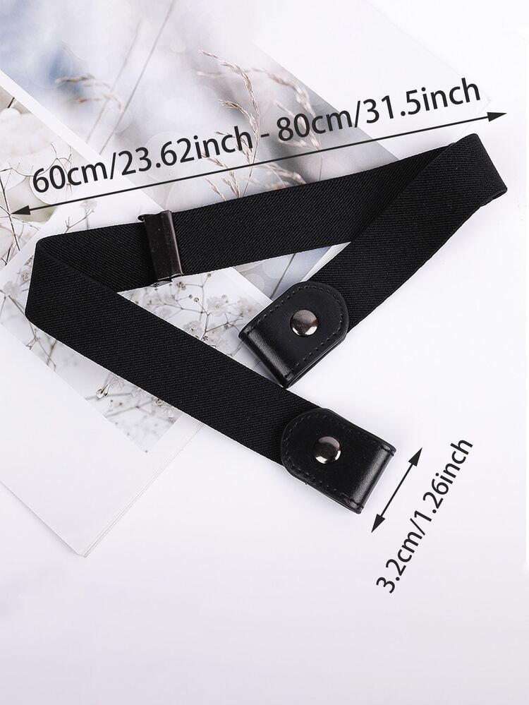 1pc Women Minimalist Casual Elastic Belt, For Decoration