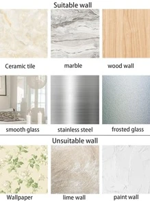 1 cái Chống Thấm Nước và Chống Ẩm NHỰA PVC Tầng Niêm Phong Miếng Dán Hộ Gia Đình Khoảng Cách Miếng Dán Trang Trí - Hồng - Xem 8