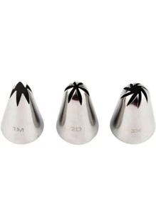 3pcs Stainless Steel Piping Nozzle - Silver - View 2