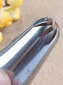 3pcs Stainless Steel Piping Nozzle - Silver - View 3