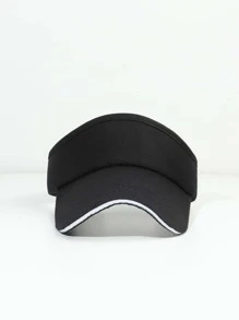 1pc Unisex Golf Sun Cap With Adjustable Size And Breathable Mesh Design, Compatible With Golfing, Traveling, And Daily Wear - Black - View 2