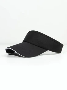 1pc Unisex Golf Sun Cap With Adjustable Size And Breathable Mesh Design, Compatible With Golfing, Traveling, And Daily Wear - Black - View 5