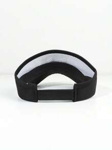 1pc Unisex Golf Sun Cap With Adjustable Size And Breathable Mesh Design, Compatible With Golfing, Traveling, And Daily Wear - Black - View 6