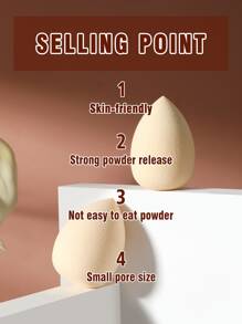 2pcs Makeup Sponge - Beige - View 7