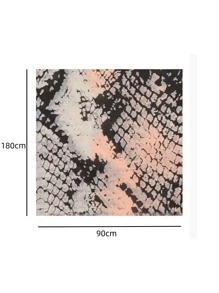 Snakeskin Print Scarf - Multicolor - View 3