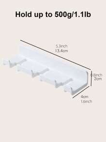 Duvara monte depolama rafı - Beyaz - Görünüm 2