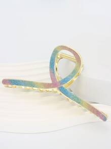 1入組女士金屬亮絲時尚髮爪適用於頭髮裝飾用品 - 彩色 - 查看 1