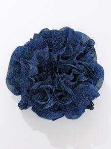 1 cái Phụ nữ thiết kế hoa lấp lánh buộc tóc thời trang để trang trí tóc - Xanh đậm - Xem 3