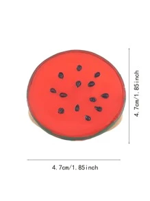 1pc Watermelon Decor Napkin Ring, Cute Round Plastic Napkin Buckle For Party - Multicolor - View 2