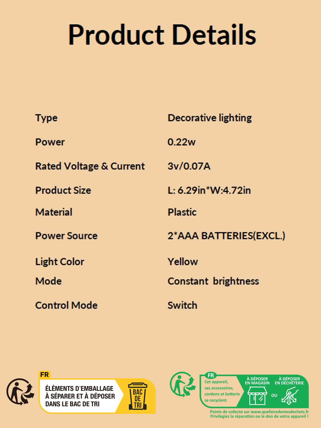 1pc Plastic Decoration Light, Creative Letter & Number Design Decorative Light For Party - Yellow - View 9