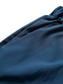 Manfinity Men Plus Striped Print Shirt & Shorts - Blue and White - View 6