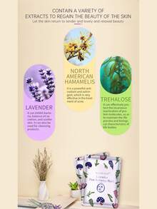 5 piezas Hoja facial lavanda refinación de poro - Blanco - Ver 5