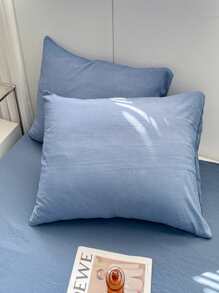 4入組套無填充物漸變色被套1入組被套和1入組床單和2入組枕套現代滌綸家居床上用品套裝 - 藍色 - 查看 4