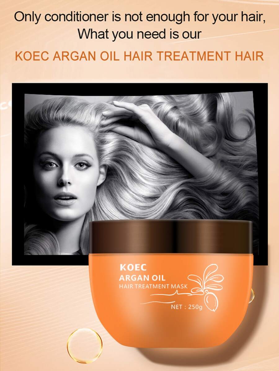 KOEC Argan Oil Hair Treatment Mask 250g, Deep Conditioner For Dry