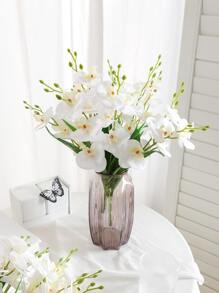 1pc Plastic Artificial Flower Bouquet, Artificial Flower Bundle For Wedding, Home Decor - Multicolor - View 1