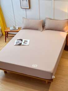 1 tấm màu đơn có thể giặt được - Cà phê nâu - Xem 3