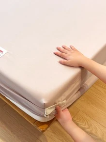 1 tấm màu đơn có thể giặt được - Cà phê nâu - Xem 7