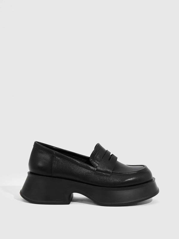 Cuccoo Everyday Collection Women Minimalist Chunky Heeled Loafers