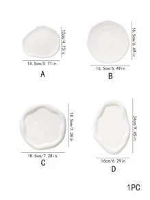 1 pieza Bandeja de joyería con diseño geométrico - Blanco - Ver 2