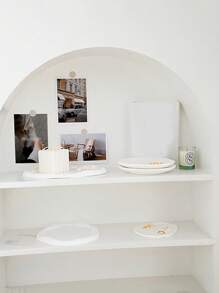 1 pieza Bandeja de joyería con diseño geométrico - Blanco - Ver 8